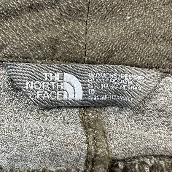 The North Face Pants Womens 10 Regular Green Brown Nylon Hiking Stretch Hiking - Picture 3 of 11